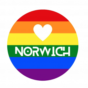 25mm button badge "Norwich"