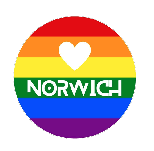 25mm button badge "Norwich"
